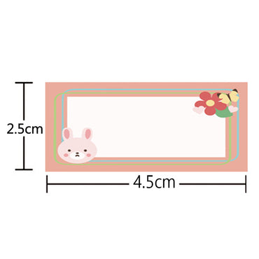 Cartoon Name Sticker Baby Storage Classification Label