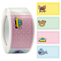 Cartoon Name Sticker Baby Storage Classification Label