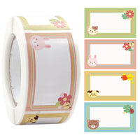 Cartoon Name Sticker Baby Storage Classification Label